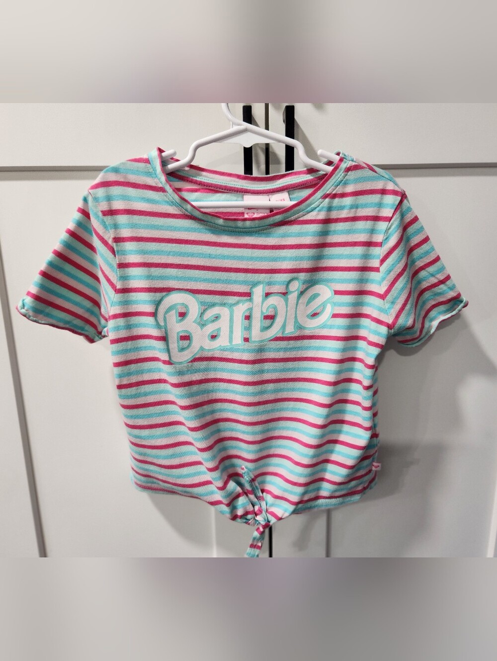 Roxy X Barbie Striped Tie Front Tee